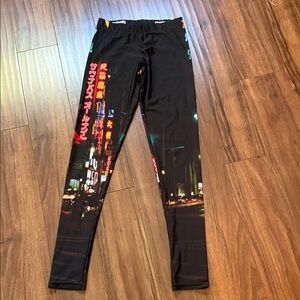 Vibrant print handmade leggings